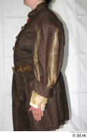  Photos Medieval Woman in brown dress 1 brown dress historical Clothing medieval upper body 0005.jpg